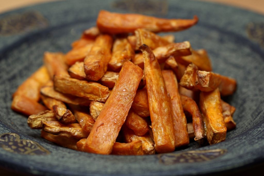 A bowl of sweet potato fries